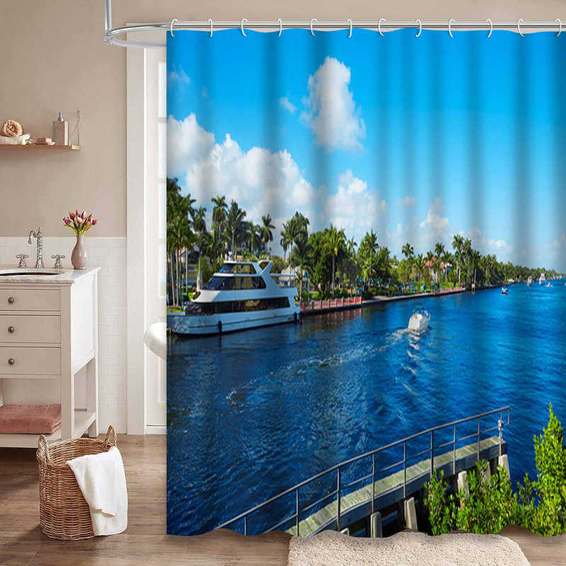 Plage, ruisseau, Floride, États-Unis, États-Unis, côte bleue avec 12 crochets, L 72 po x l 84 po