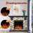 "50" Freestanding Electric Fireplace Bundle - Slate Tv Console With Remote, 7-Level Flame, 750W/1500W Dual-Power Heat
