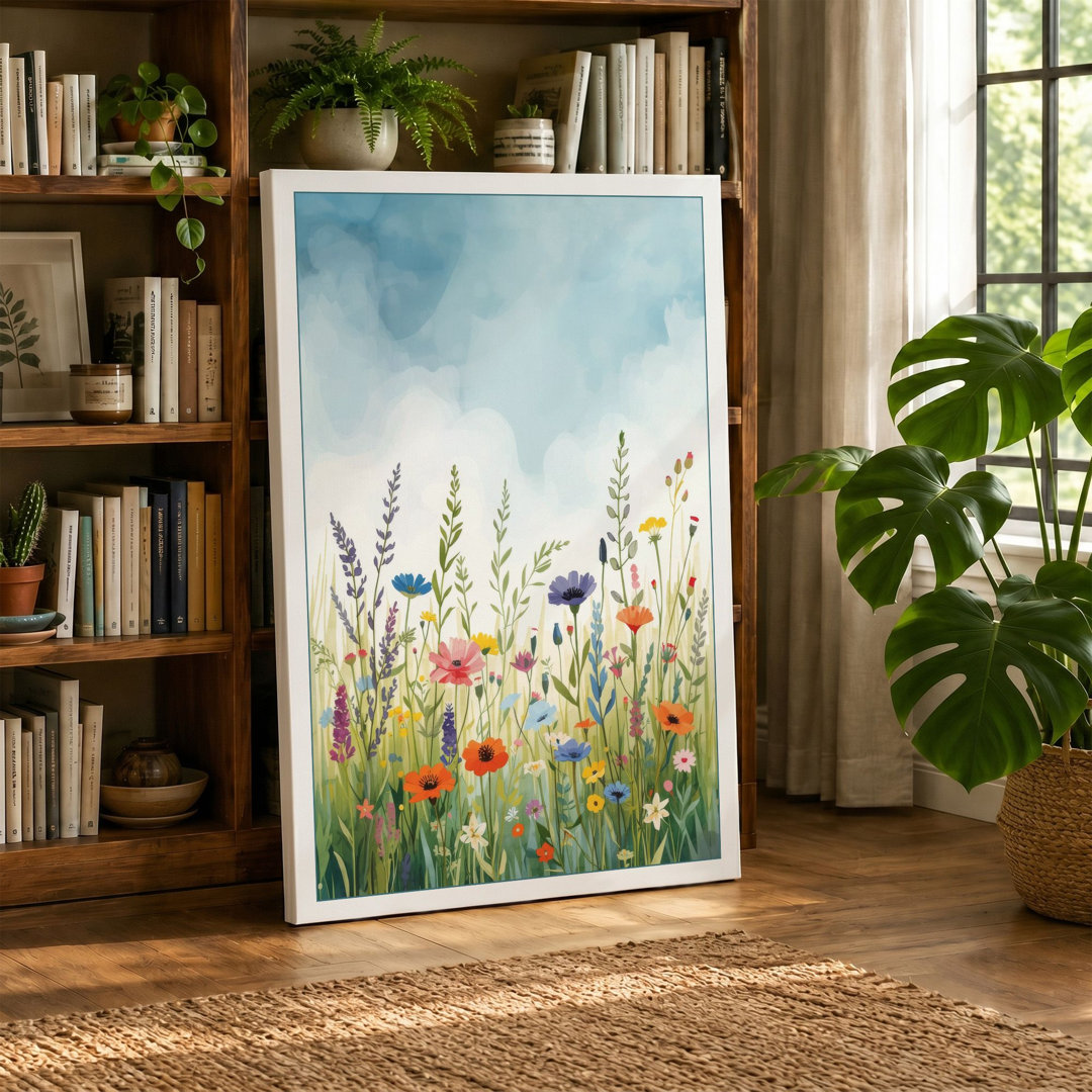 Wildflower Meadow Botanical - Wrapped Canvas