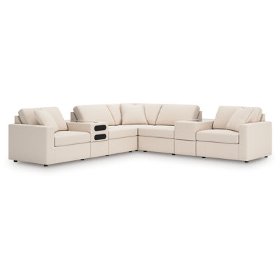 Modmax 7-Piece Balanced Sectional with Audio and Storage Consoles