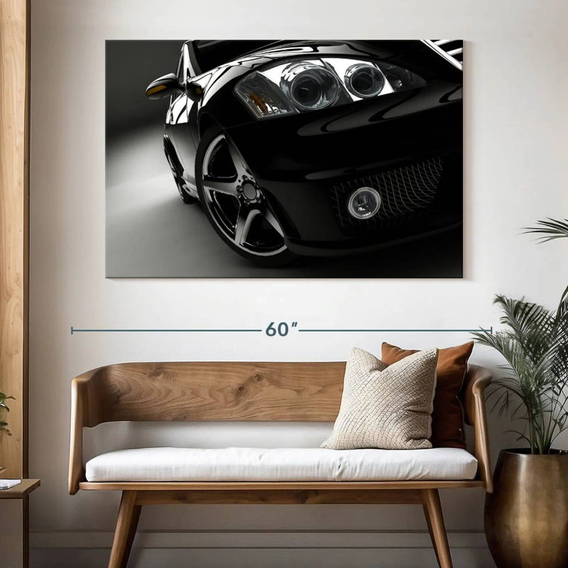 Mehar Black Car Headlights, 34" H x 51" W
