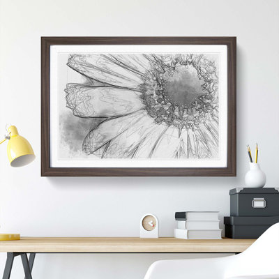 Pretty Flower in Abstract - Framed Print