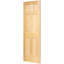 Porte standard coloniale à panneaux en bois massif non fini-25711274