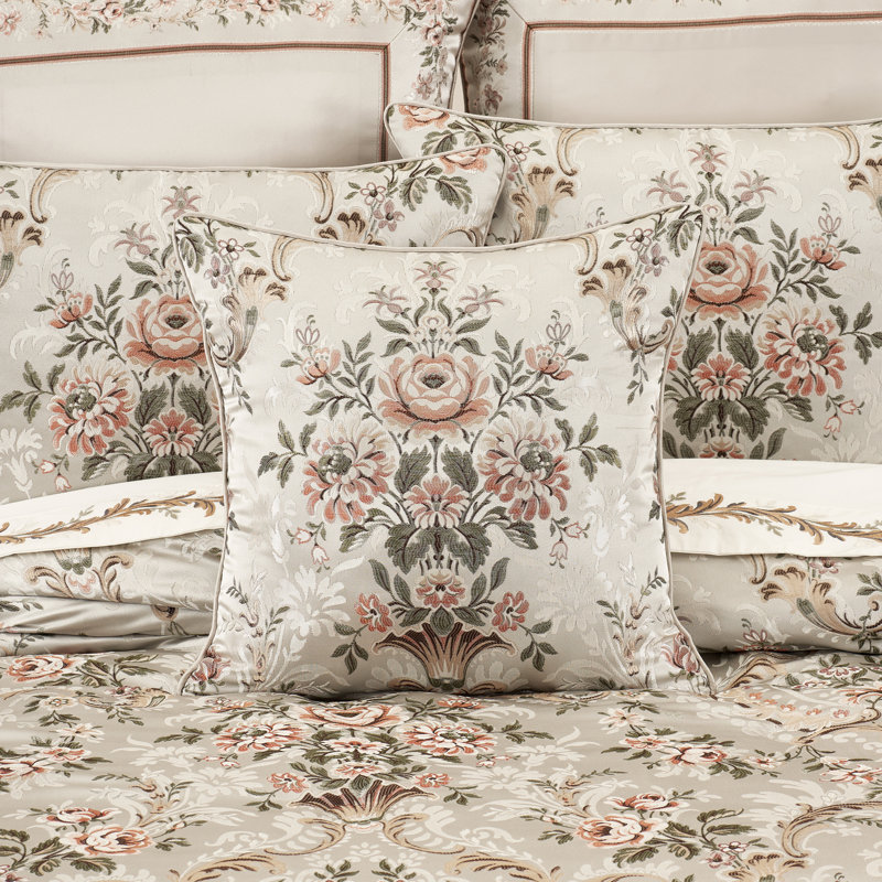 Coussin décoratif carré 20 po Pecora Corail