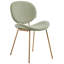 Luana 42cm H Upholstered Metal Upholstered Back Side Chair-121394612