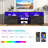 71In High Glossy Led Tv Stand For 75Inch Tv,  With Adjustable Storage Shelf,Rgb Led Lighting-1270233195