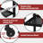 3 Adjustable Shelves Outdoor Pizza Oven Table and Food Prep Cart Table with Wheels