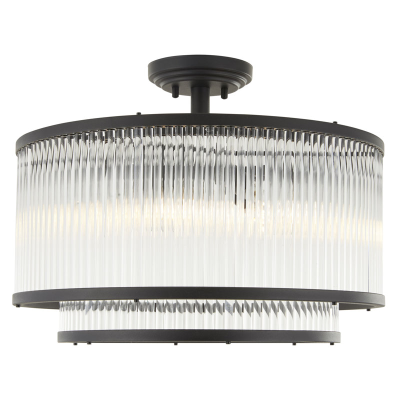 Tessa, Black, 12.6" H x 12.6" W x 16.3" D, 5 Lights