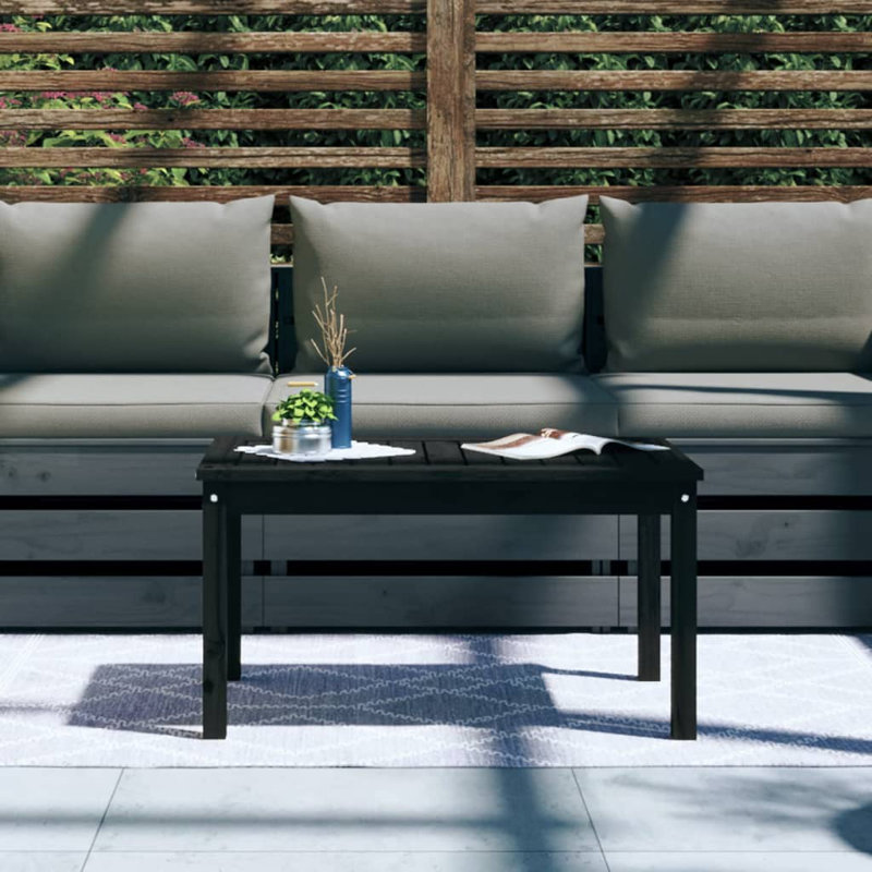 Stefon Rectangular Pine Outdoor Coffee Table , cm W cm D, 45cm H x 82.5cm W x 50.5cm D, Natural Pine