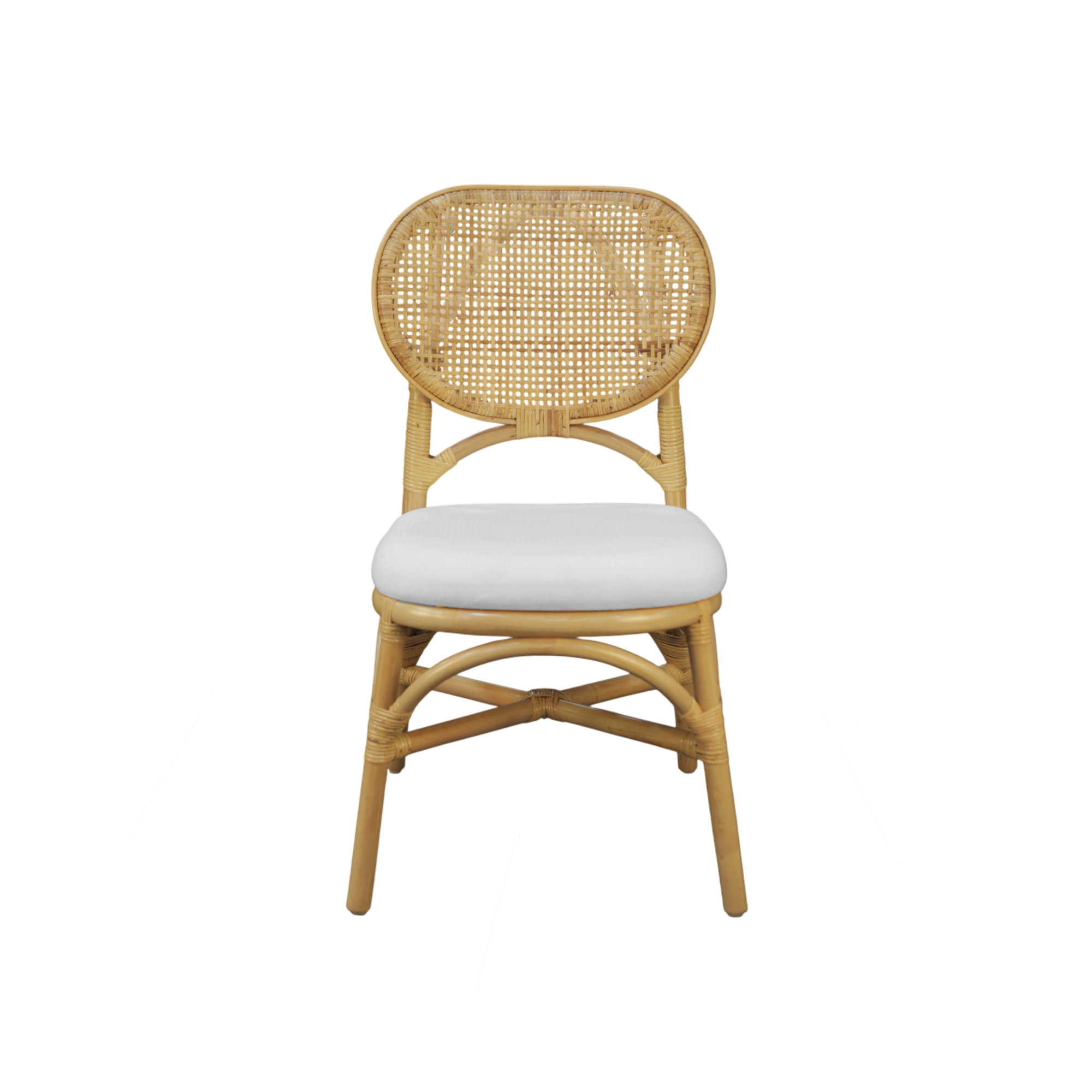 Aileen Rattan Dining Chair, Natural
