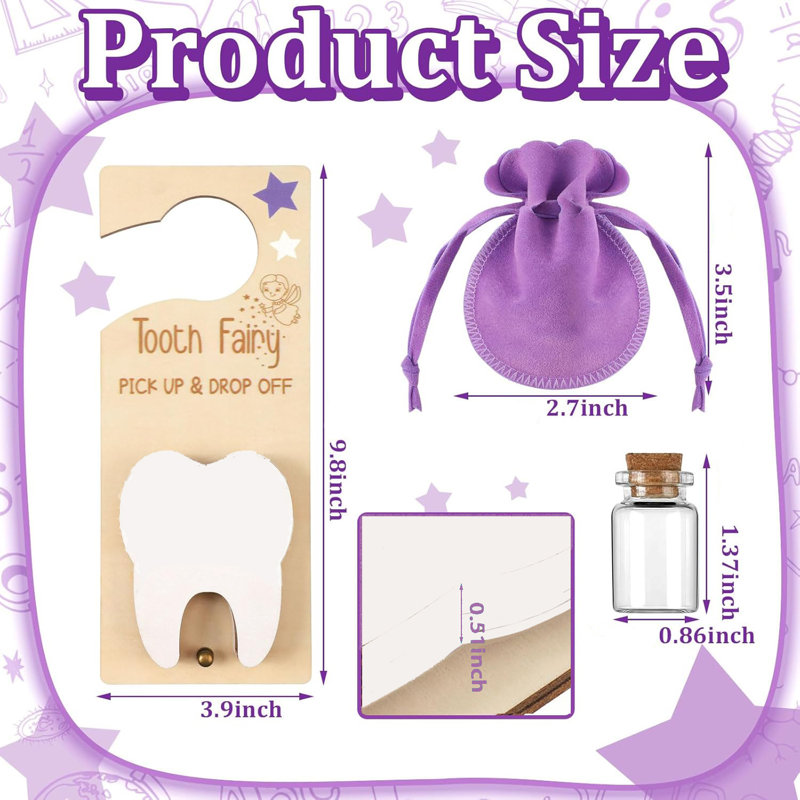 Porte-fée pour dents, Mauve