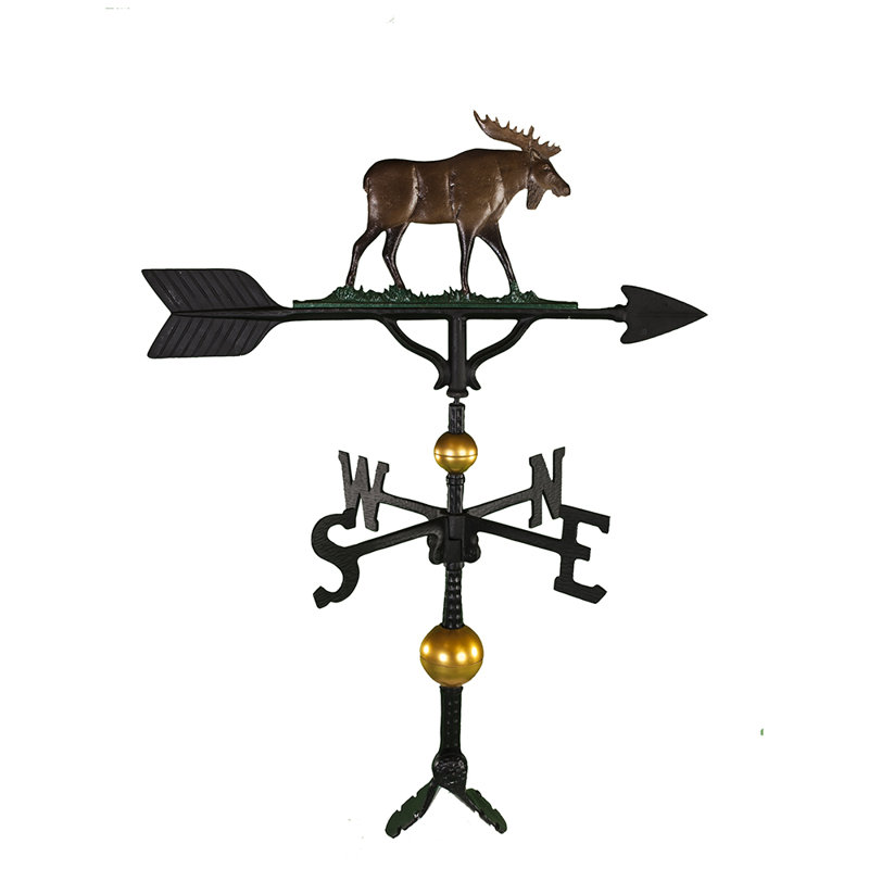 Deluxe Moose Weathervane, Natural