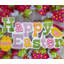 Glittering Chick and Dangling Egg 24" Mesh Wreath