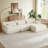Modern Modular Sectional Sofa, Cloud Boneless Couch-1709364831
