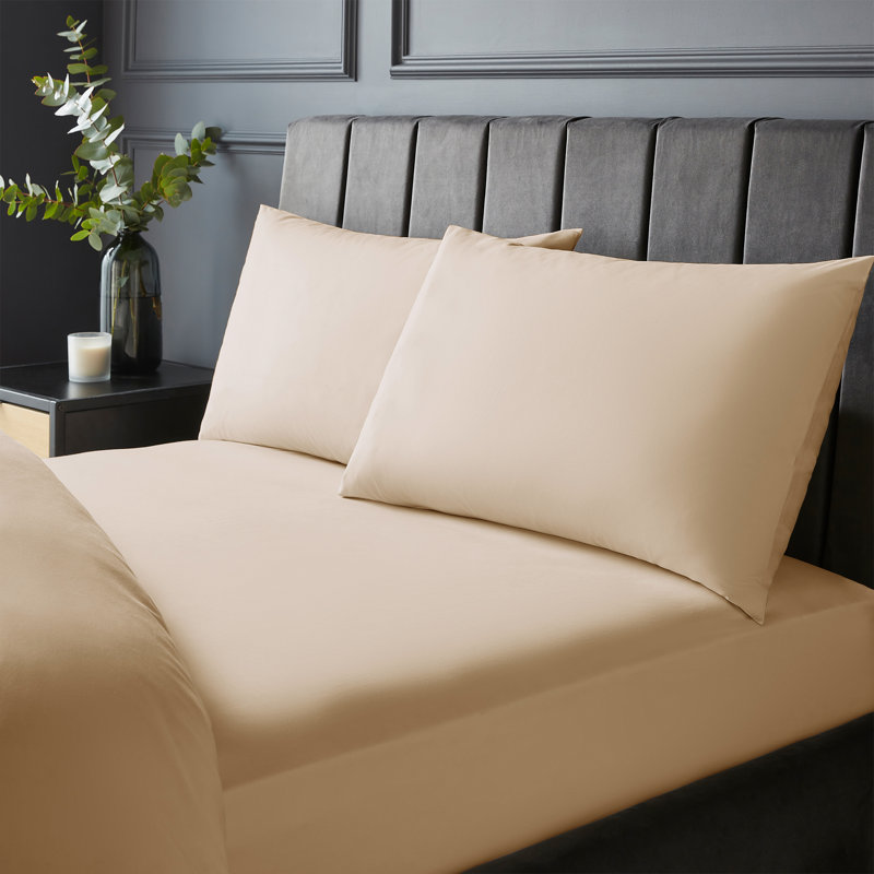 Silentnight Pure Cotton 200 TC Extra Deep Fitted Sheet, Single (3'), Green