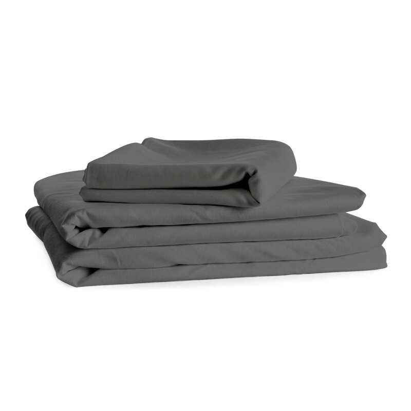 4 Piece King Size Bed Sheets, Gray