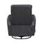 Fauteuil inclinable et oscillant beige en similicuir-1223831740