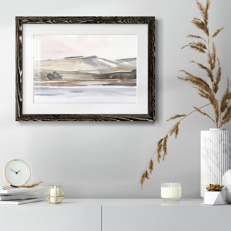 Autumn Mountain Valley I, reproduction d'art sur papier, Noir, H 18 po x l 26 po x P 1,5 po