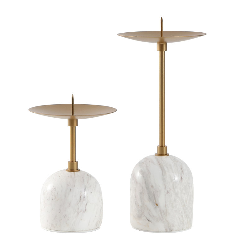 Ensemble de 2 porte-bougies Clayburgh