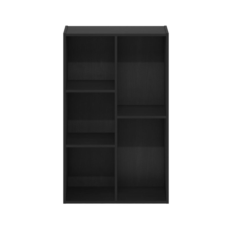 Bibliothèque réversible à 5 cubes, Bois noir