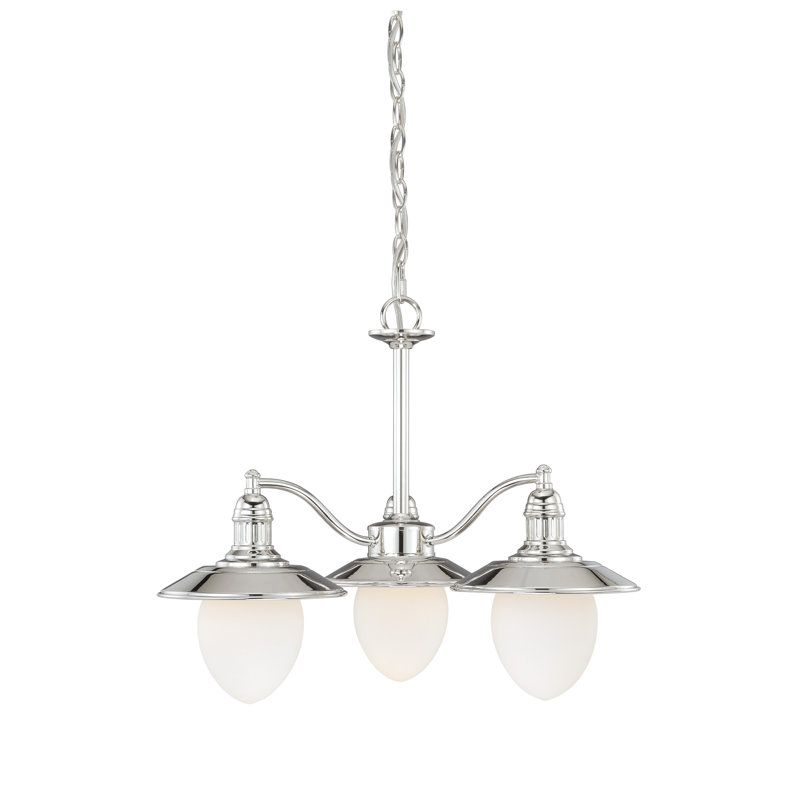 Lustre classique/traditionnel à 3 lumières à abat-jour Doyal