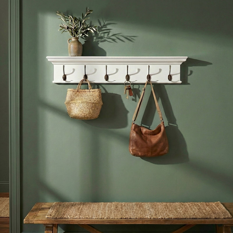 Portemanteaux mural Guildford, Vert noir antique