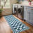 Geometric Check Machine Washable Rug with Non-Slip Backing for Living Room Easy to Clean Non-Shedding Soft Low Pile Floor Mats-1912517349-1912517350