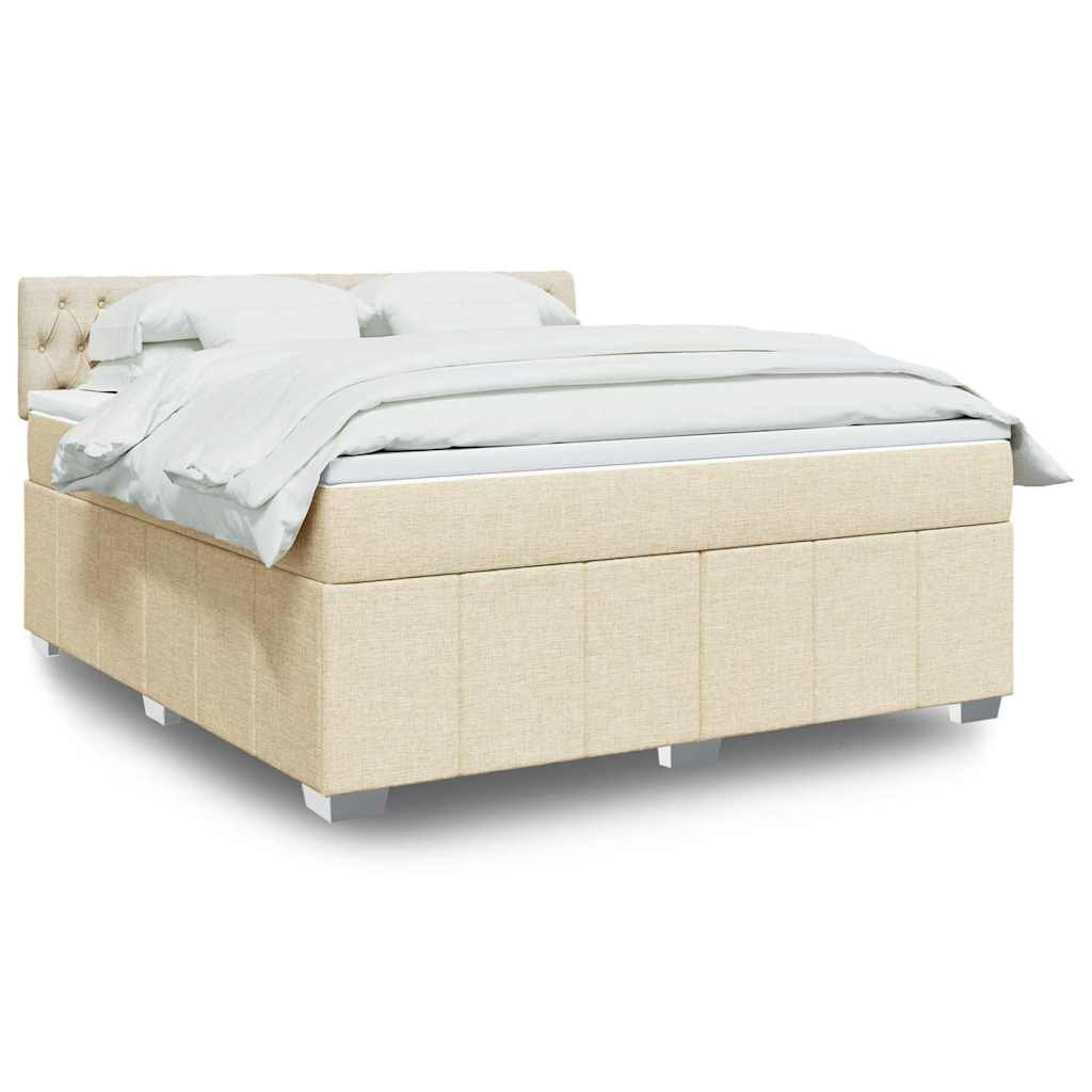 Vidaxl Boxspringbett mit Matratze Schwarz 200x200 cm Samt