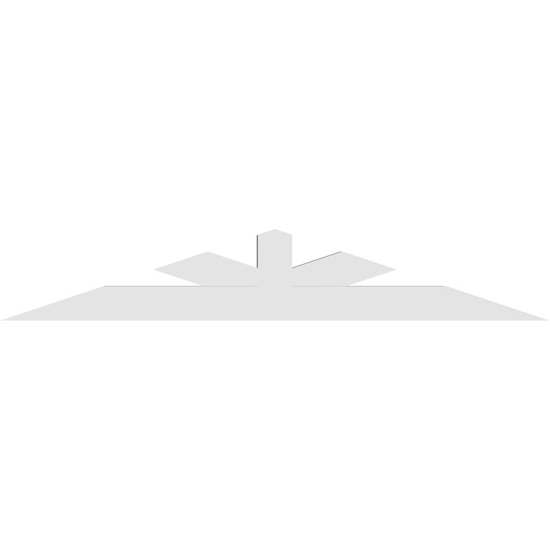 Support à pignon Saratoga, H 16 po x l 96 po (pas: 4/12), P 6 po x F 6 po, PVC