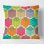 Coussin décoratif rétro à motif hexagonal I - Mid-Century-1948439060