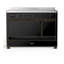 Cuisinière à induction de 48 pouces avec 6 éléments à induction en noir brillant (garniture brunie) Majestic III Series-124828836-124828837