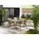 Amanzhan Solid Wooden Garden Outdoor Table Set With Wicker Dining Chairs - Modern Boho Style