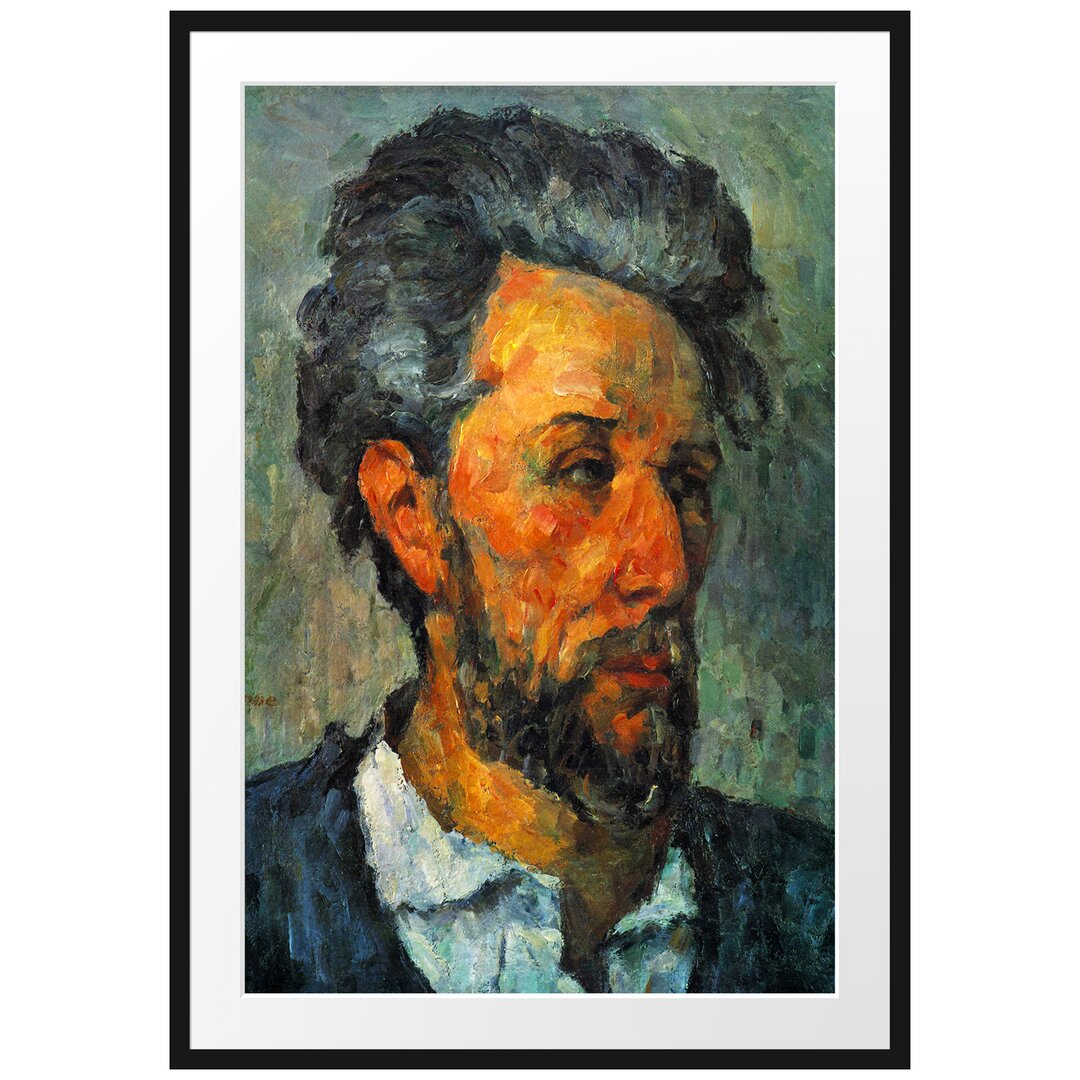 Gerahmter Kunstdruck Portrait of Victor Chocquet von Paul Cezanne