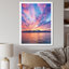 Tyneside Blue Pink Sskyline Symphony II, reproduction d'art sur toile