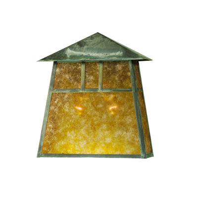 Luminaire à cloison d'extérieur à 2 ampoules H 11,5 po