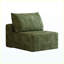Fauteuil d'appoint 1 place rembourré vert