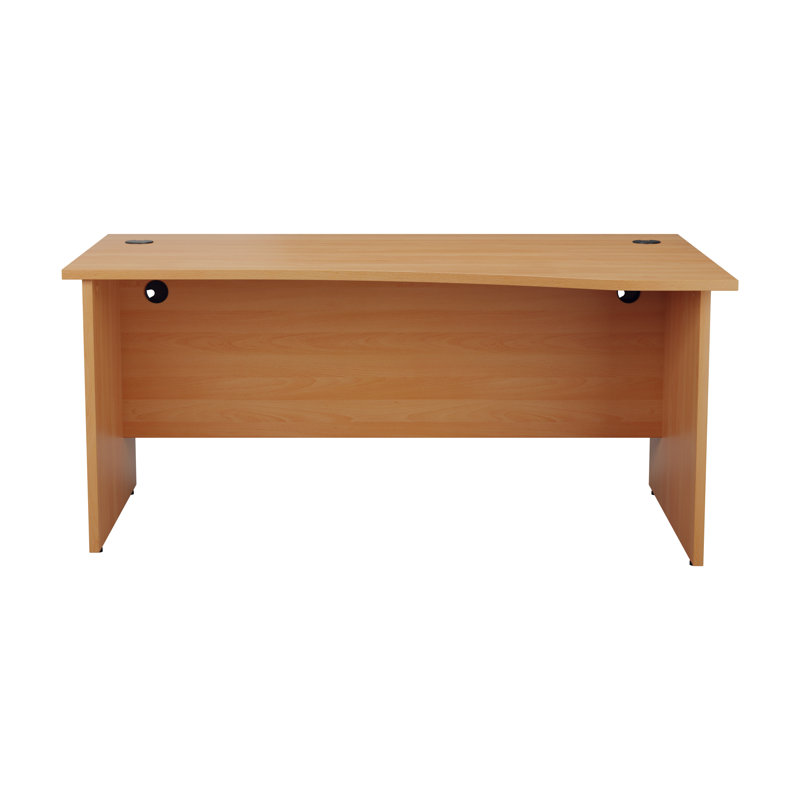 Buariki Desk Shell, Grey Oak, Right