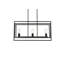 Luminaire suspendu rectangulaire 3 lumières-2078897188