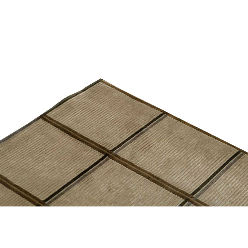 Wool Geometric Area Rug in Beige/Brown