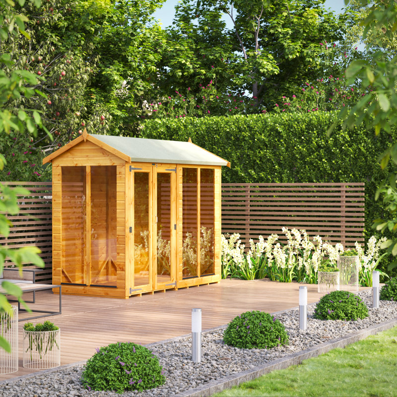 Powersheds 8 x 4ft Timber Tongue & Groove Apex Summerhouse