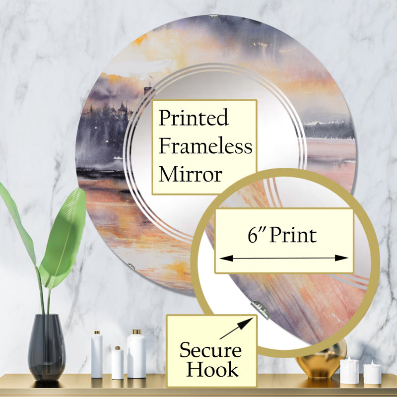 Miroir de salle de bain sans cadre, 32 po x 32 po
