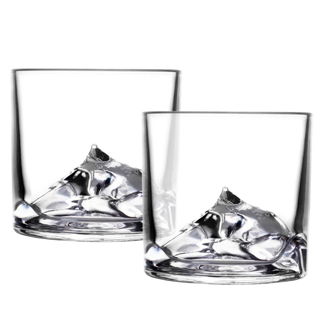 Metro Lane Everest Whiskeygläser, 4er Set, Whiskeyglas, Whiskey Glas, Tumbler, Kristallglas, 270 ml