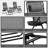 Folding Reclining Chair Zero Gravity Chair Set With Side Table