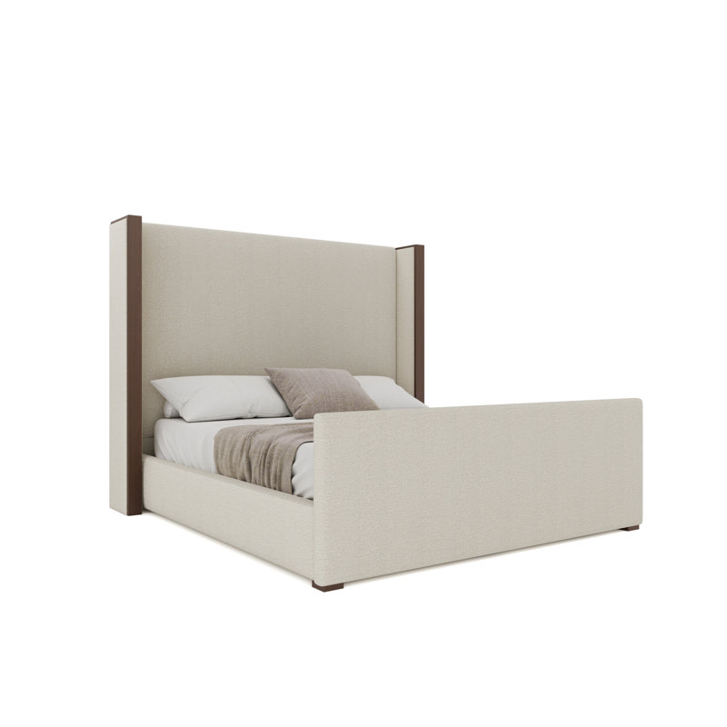 Pied de lit Irene Luxe, Bouclé blanc cassé, Très grand