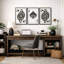 Reproduction de giclée sur toile encadrée 3 pièces-126031002-126031003