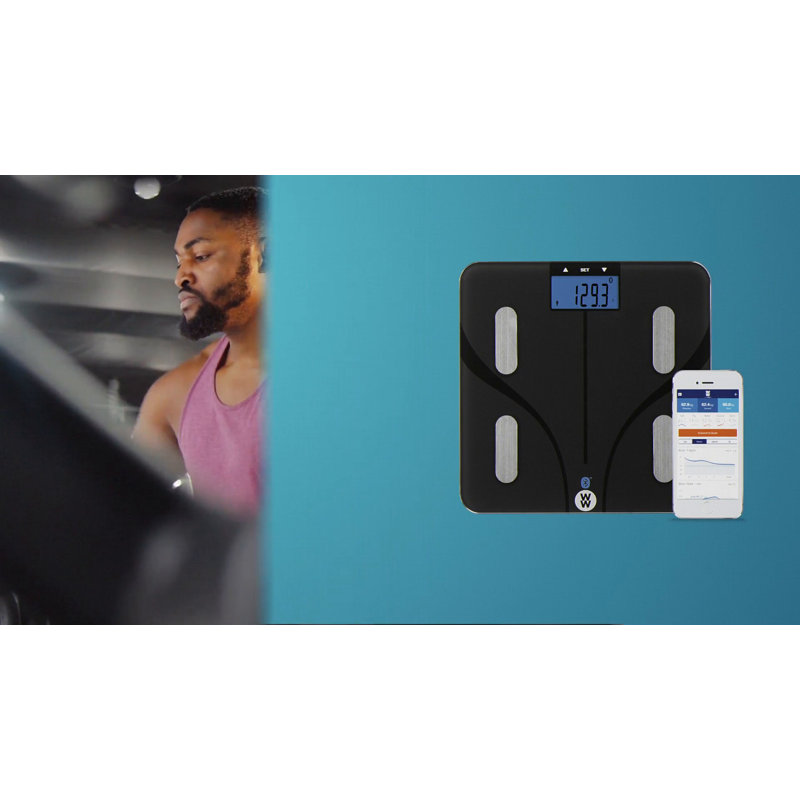 Black Digital Bluetooth Body Analysis Smart Scale