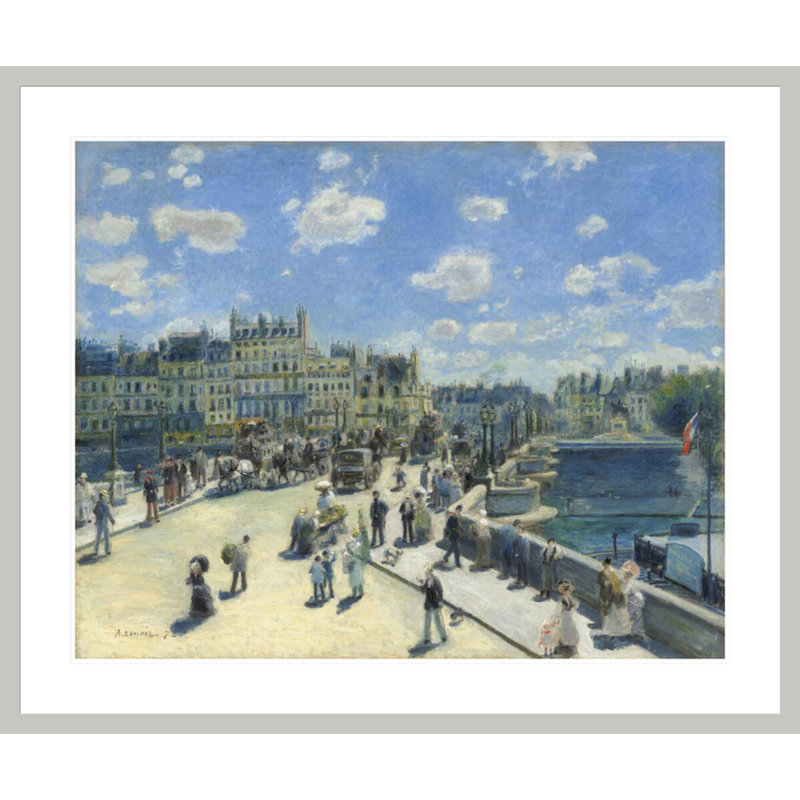 Pont Neuf Paris, Pierre-Auguste Renoir, impression giclée sur cadre, 33,5 po H x 40,16 po po
