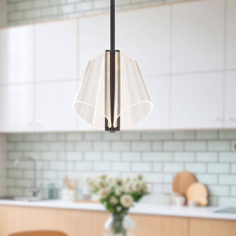 Mulberry 2 - Light LED Pendant, Black/Light Guide