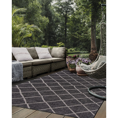 Decoste Abstract Hand Woven Indoor / Outdoor Area Rug