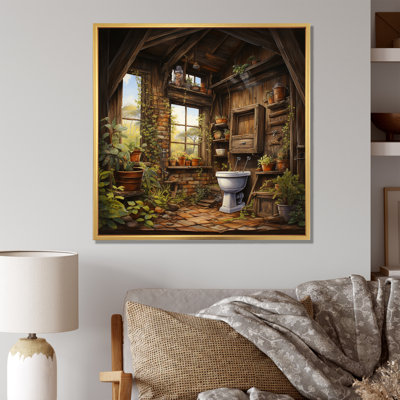 " Toilet Rustic Retreat "